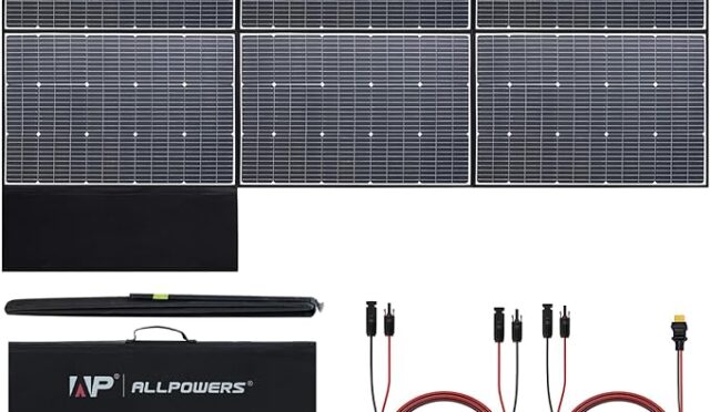 ALLPOWERS SP039 600W Monocrystalline Portable Solar Panel