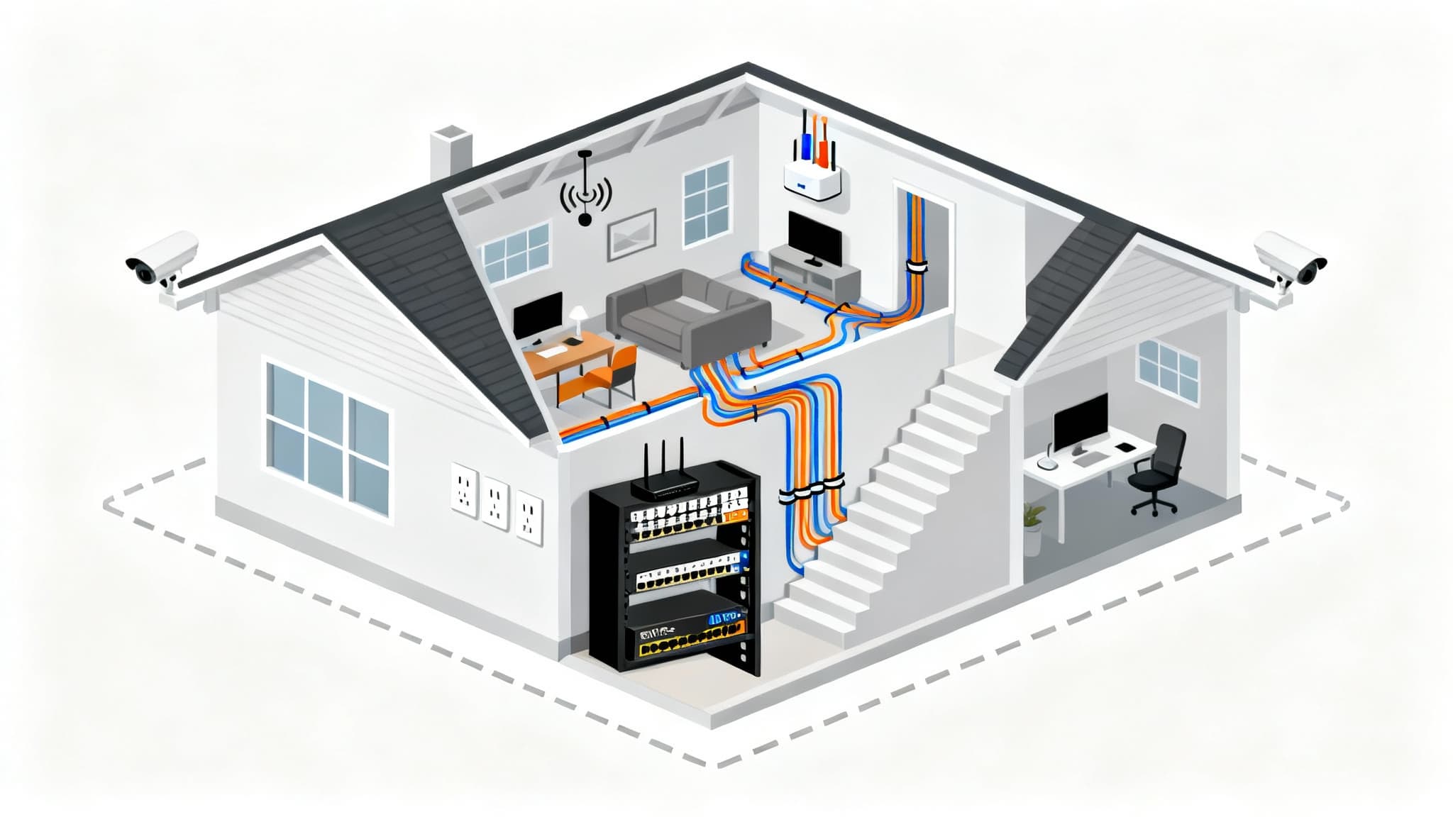 A Practical Guide to Home Ethernet Cabling (Cat6/Cat6a) for U.S. Homes
