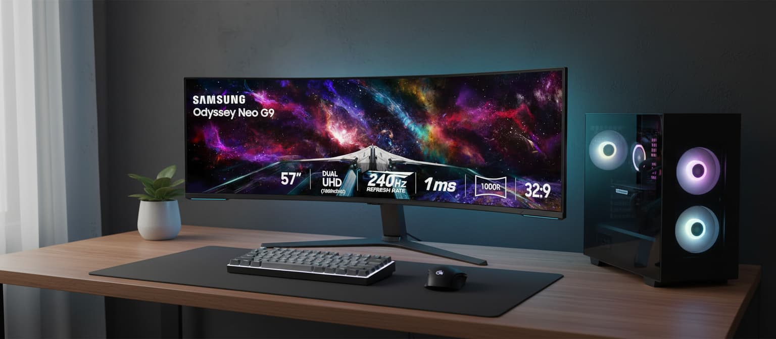 Samsung 57″ Odyssey Neo G9 (G95NC) Review: The Ultimate Dual 4K, 240Hz, 1000R Curved Gaming Monitor Built for the Future