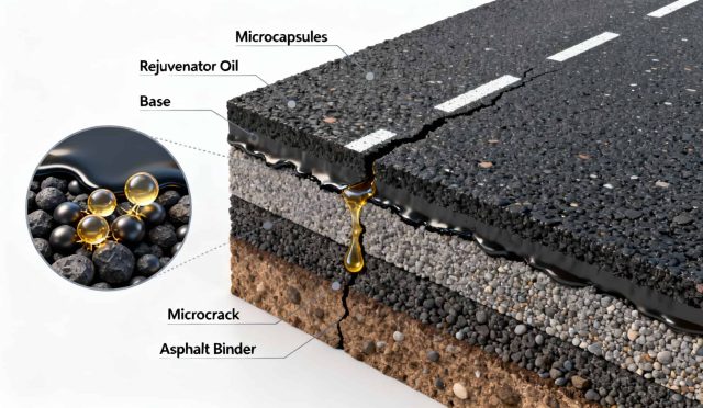 self-healing asphalt