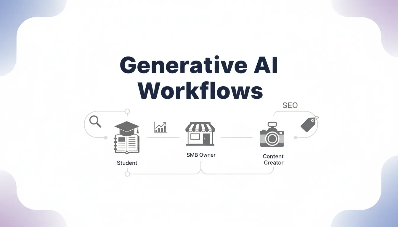 How Generative AI Transforms Daily Workflows for Students, SMBs, and Content Creators