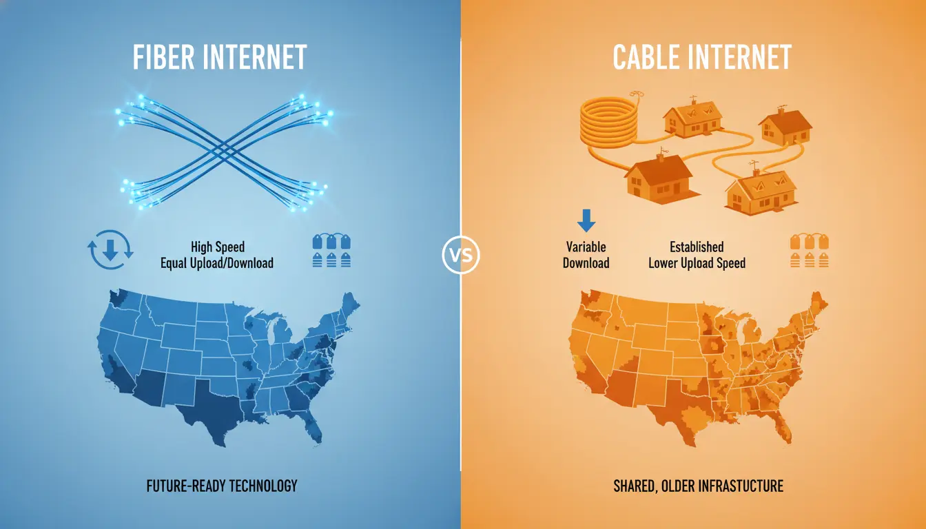 Best Internet Providers in the USA: Fiber vs. Cable Comparison