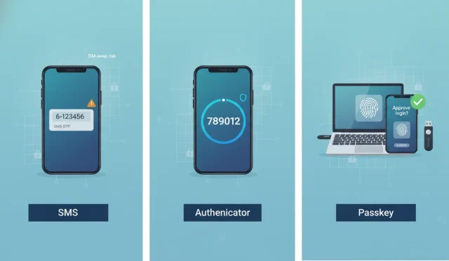 Passkeys vs Authenticator vs SMS MFA
