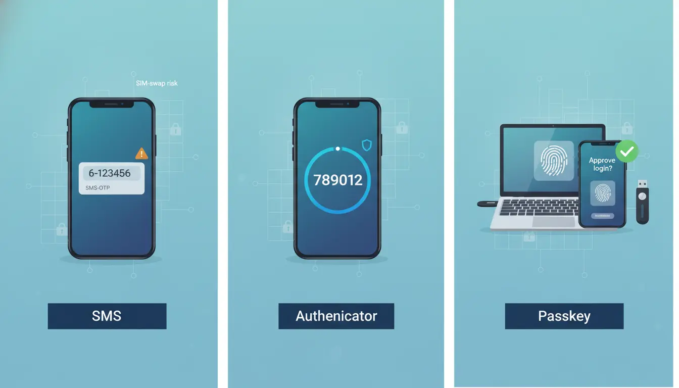 The Ultimate 2FA/MFA Guide: Comparing SMS, Authenticator Apps, and Passkeys for Secure, Frictionless Login