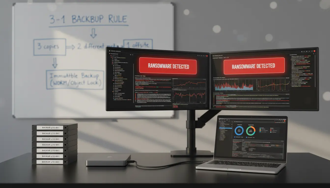 Ransomware Protection: 3-2-1 Backup Rule, Immutable Offsite Copies, and Disaster Recovery Best Practices