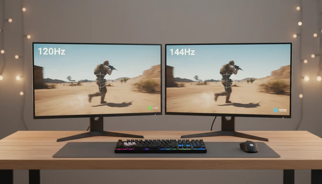 120Hz vs 144Hz: High Refresh Rate Monitor Guide for Gaming, VRR, Input Lag, and Motion Blur Reduction