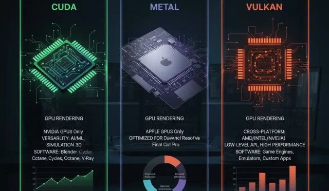 CUDA Metal Vulkan comparison