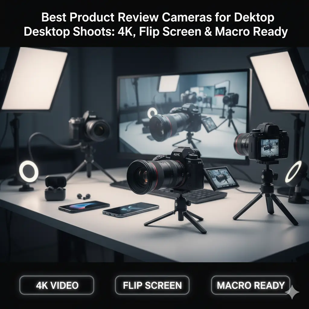 Best Product Review Cameras for Desktop Shoots: 4K, Flip Screen & Macro Ready