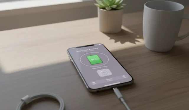 iPhone battery cycle count