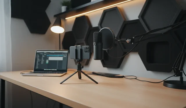 phone microphone podcast
