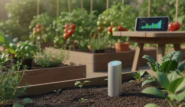 AI-powered plant health monitoring sensors for home gardens