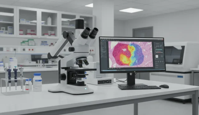 AI‑powered smart microscopes for automated diagnosis