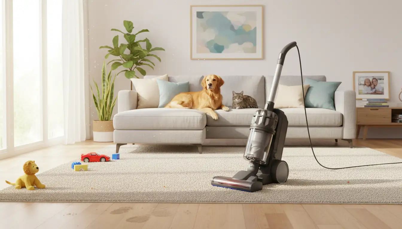 Powerful vacuums for high‑traffic homes with kids and pets. Learn key features, maintenance tips, and why Eureka Powerful Upright Vacuum Cleaner stands out.