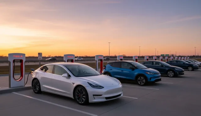 Tesla Supercharger network opening to non‑Tesla EVs in the US