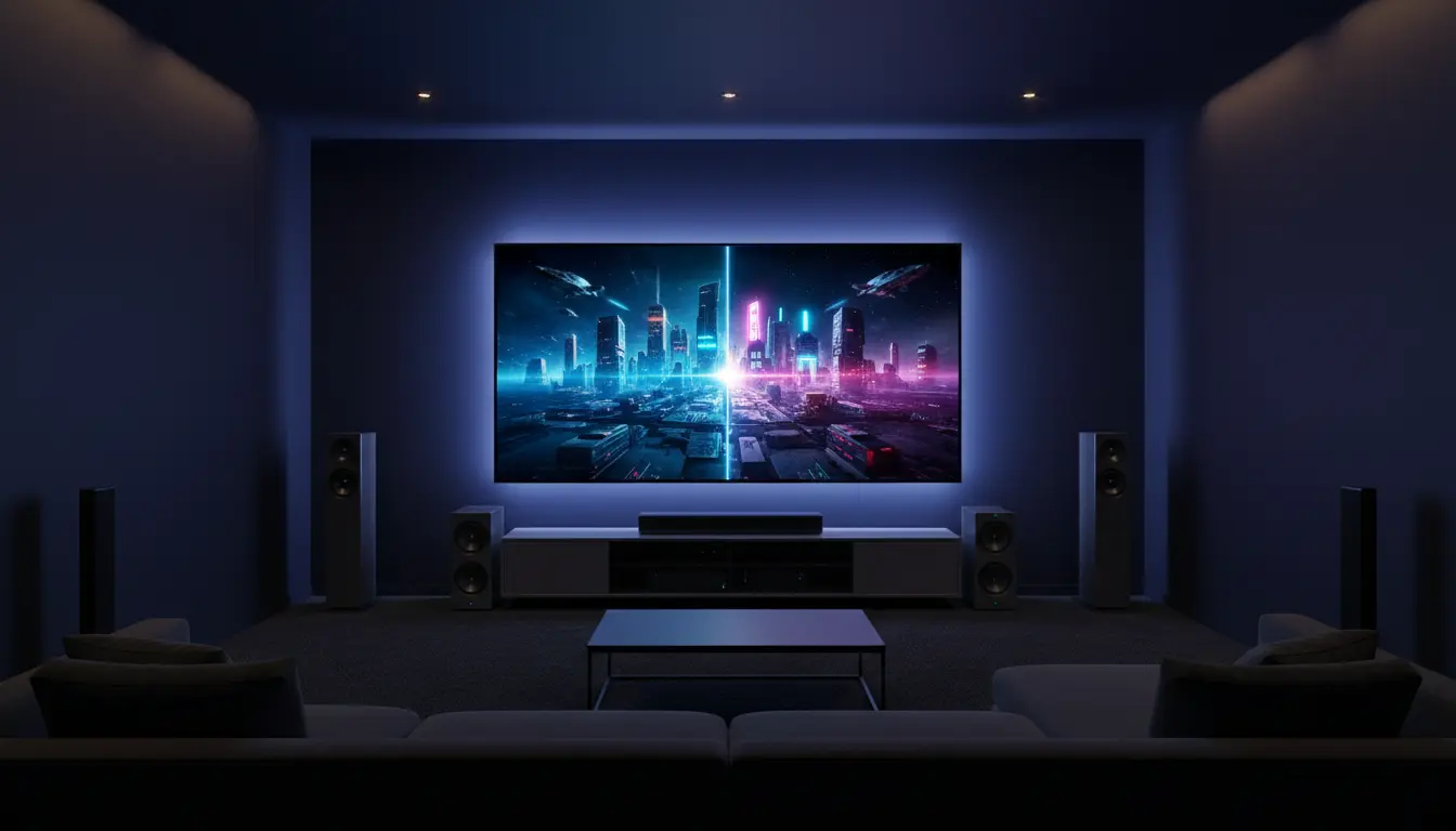 Ultimate Premium Home Theater Setup with OLED and Mini‑LED 4K TV | Cinematic Living Room Design