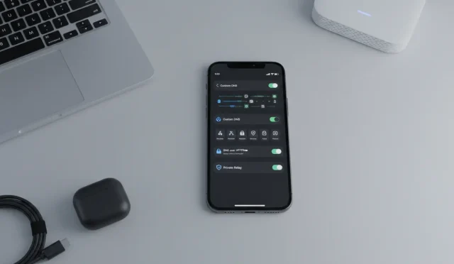 custom DNS and DoH settings on iPhone