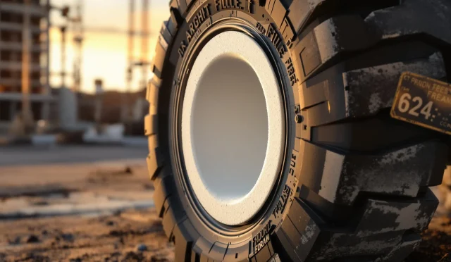 airless foam-filled tires