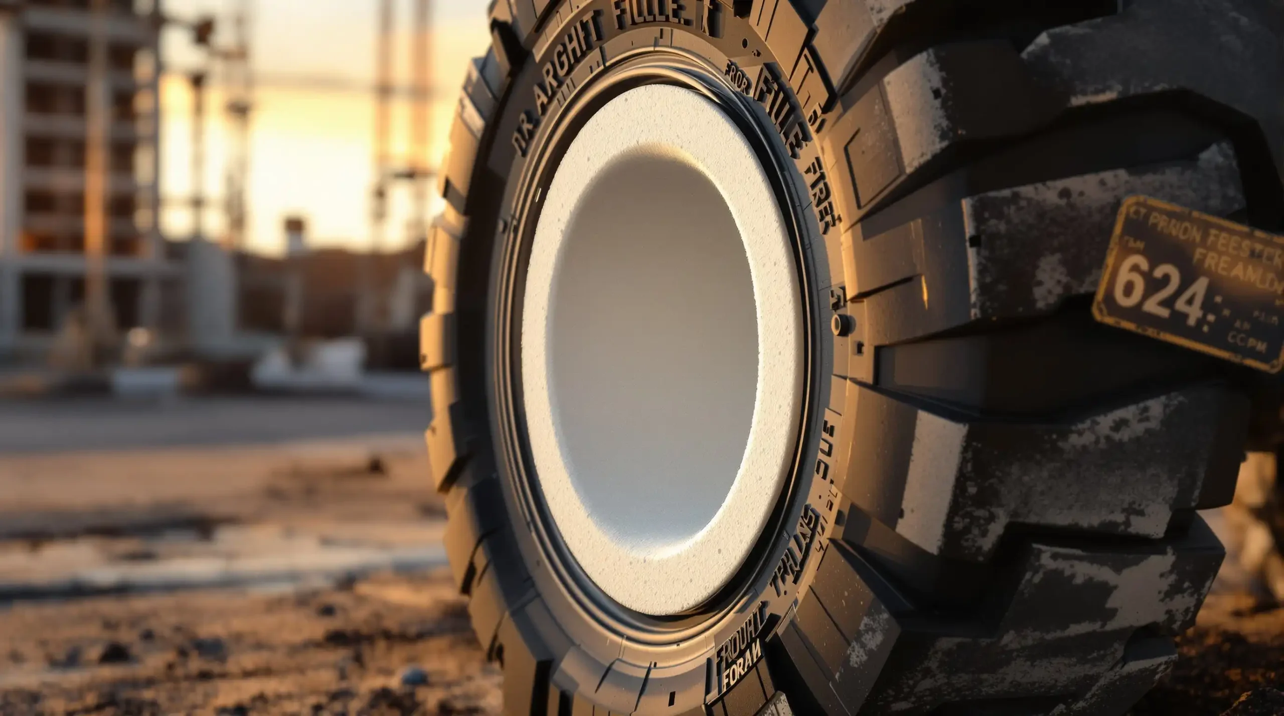 Airless Foam-Filled Tires for Construction & Warehousing: Puncture-Proof, No-Flat Performance and Blowout Prevention