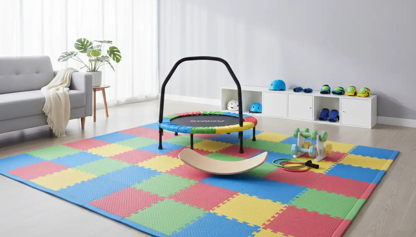 Safe Sports Equipment for Kids: Home-Friendly Fitness Gear, Soft Play Mats, and Indoor Trampolines