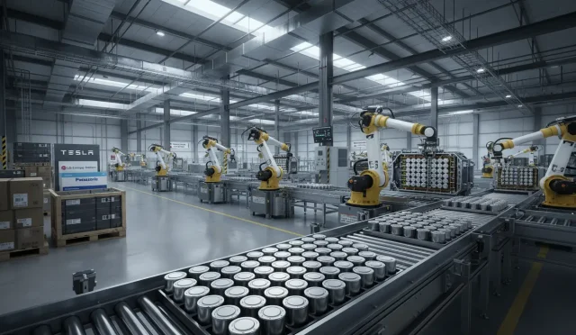 Tesla 4680 battery cells in the US EV battery supply chain
