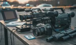 journalist and field reporter cameras
