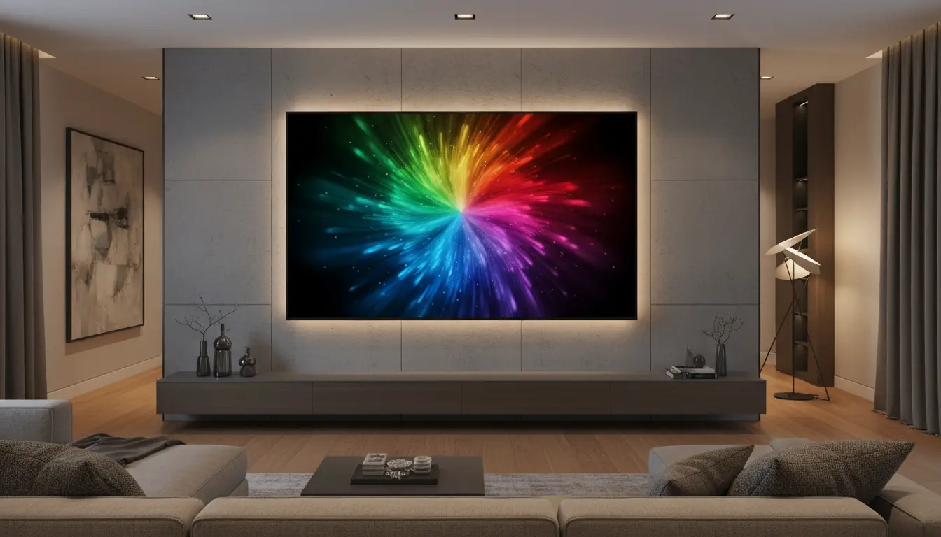 QLED vs OLED: Choosing the Best Wide Color Gamut TV with Mini-LED and DCI-P3 Coverage