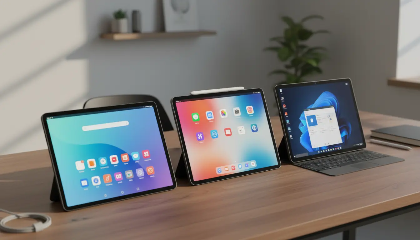 Android vs iPadOS vs Windows Tablets: Real‑World Buying Guide for Work, Study and Gaming