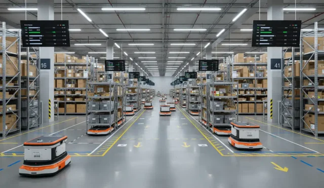 robot-assisted warehouses