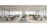 centralized printers in office floor plans