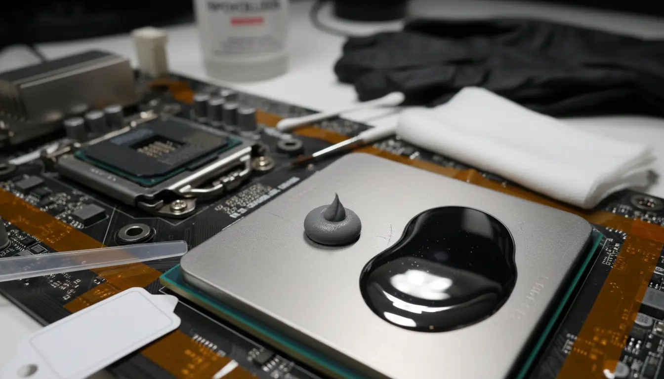 Thermal Paste vs Liquid Metal: Thermal Conductivity, Electrical Short Risks, and Warranty-Safe Cooling Efficiency