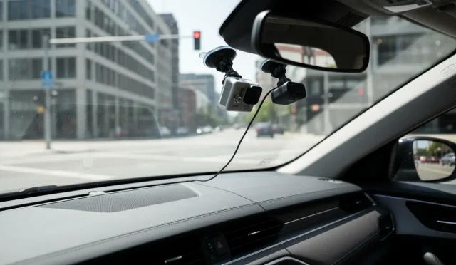 Action camera as dash cam