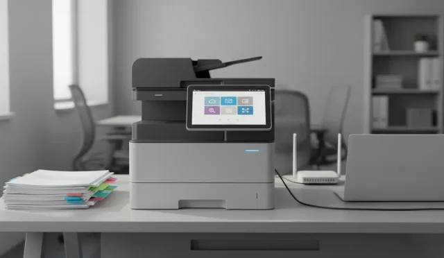 Printers with touchscreen workflow shortcuts