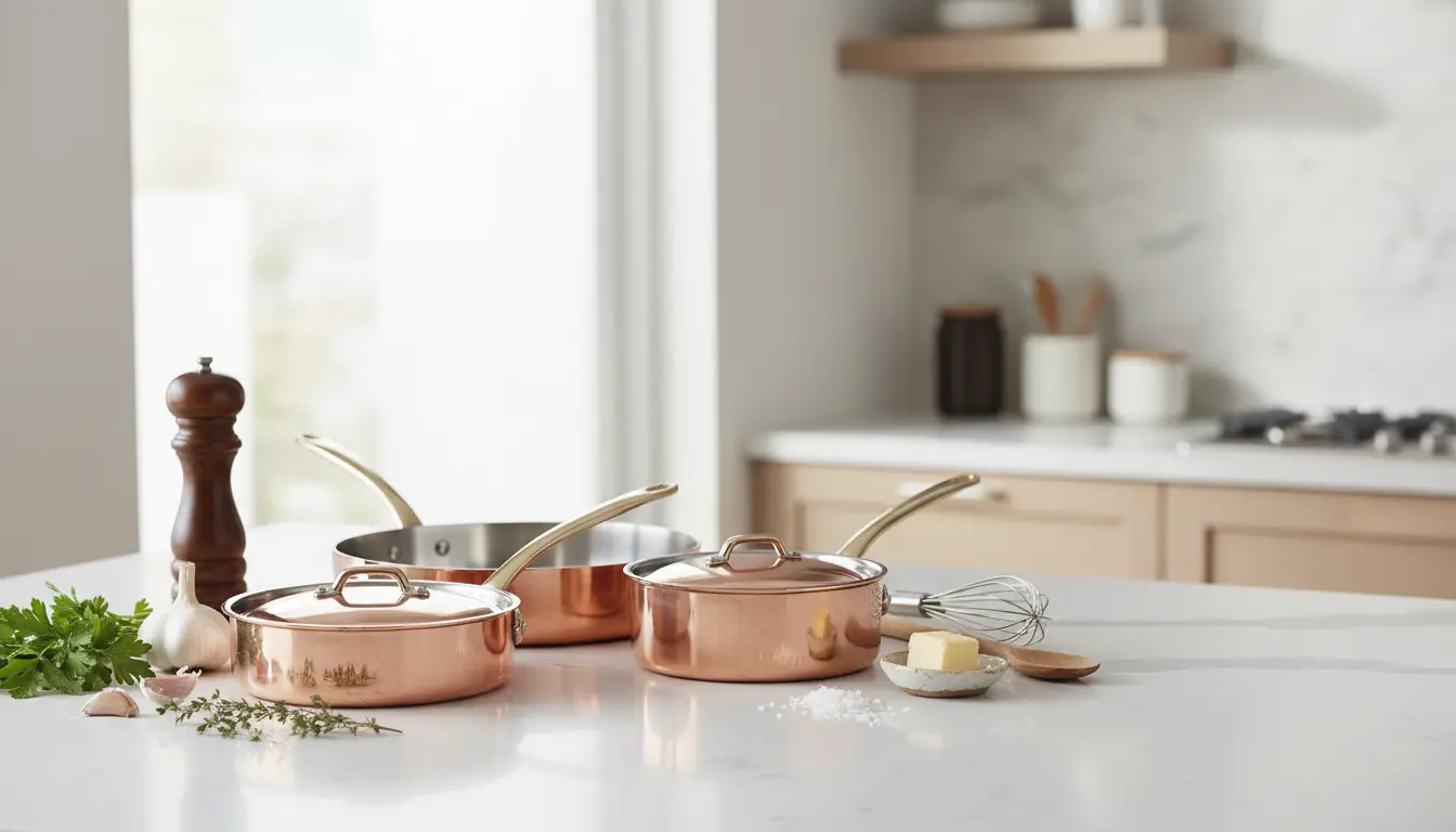 Best Copper Pots and Pans for Professional Cooking: Copper Cookware Set Guide for Saucepans, Frying Pans & Even Heat Distribution