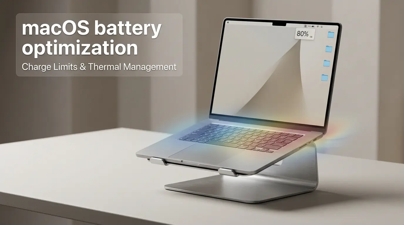 macOS Battery Health: Charge Limits and Thermal Management