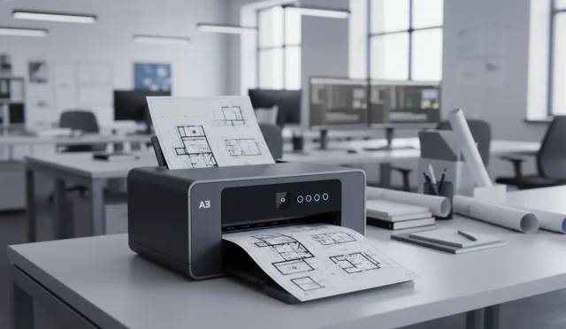 Desktop CAD technical drawing printer