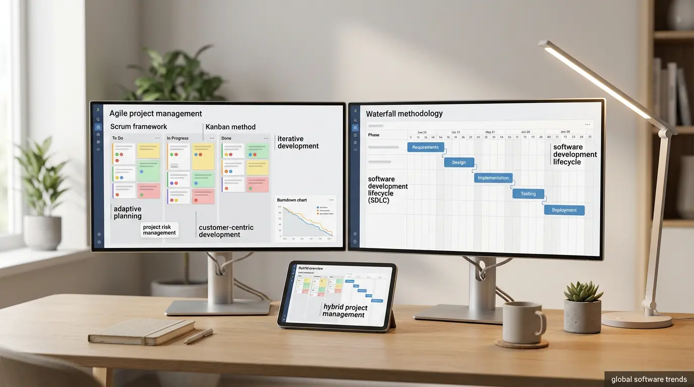 Agile vs Waterfall in Software Project Management: Key Differences and Global Trends