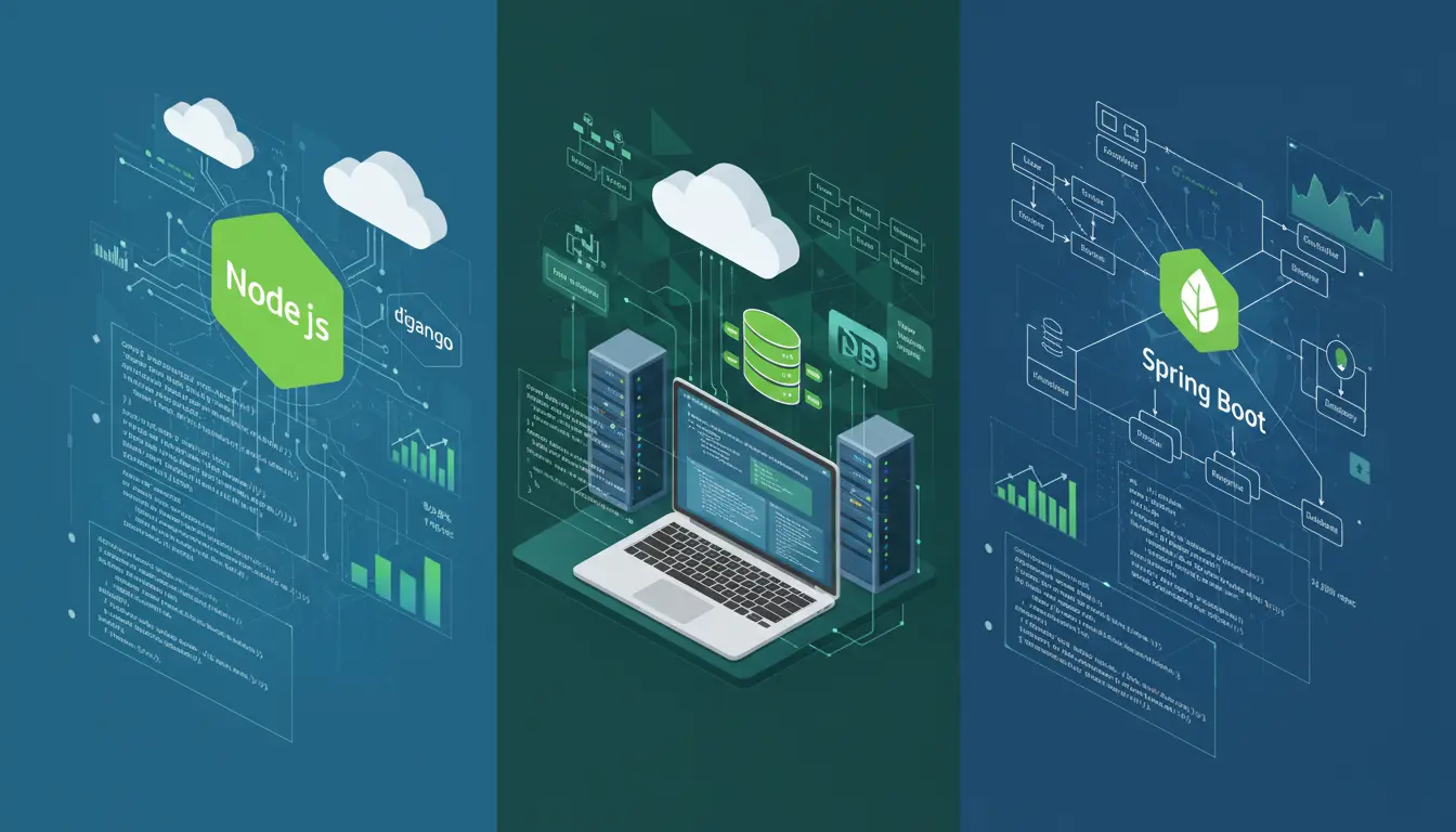 Backend Framework Comparison: Node.js vs Django vs Spring Boot for Scalable Web Applications