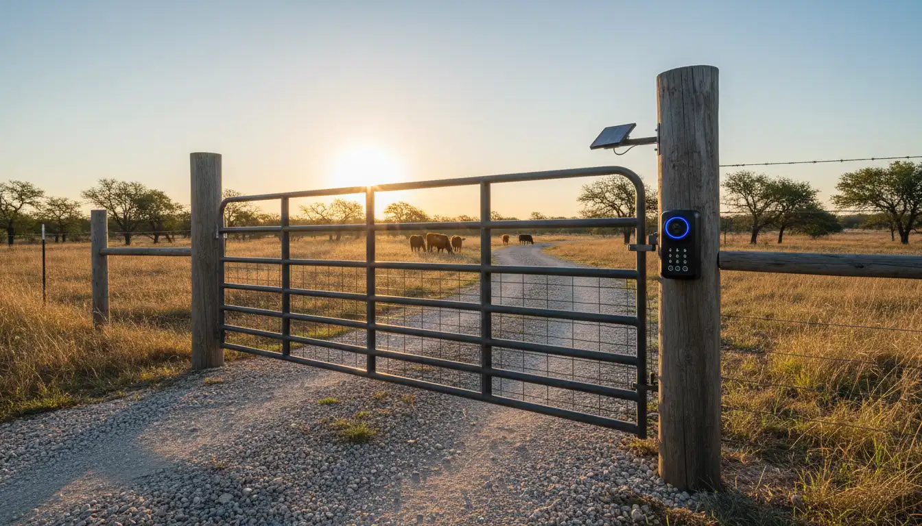 Best Smart Locks for Texas Farm Gates: Solar-Powered Ranch Security Systems and Weather-Resistant Gate Locks