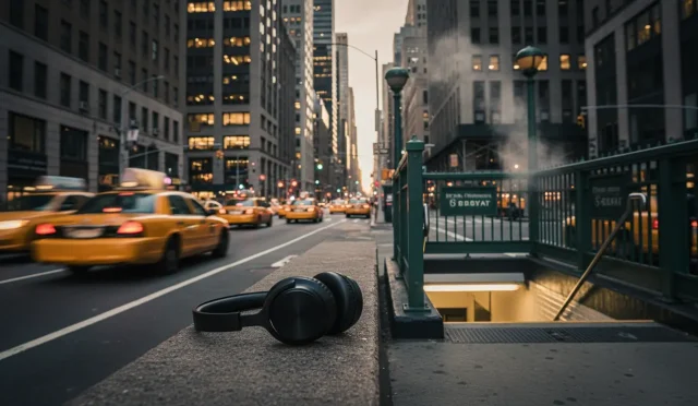 New York street noise headphones