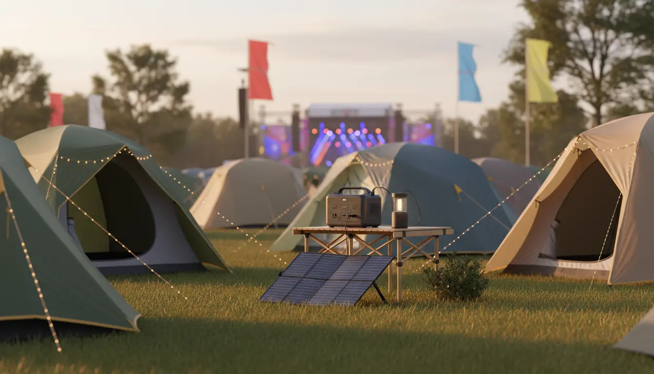 Best Portable Power Station for Festivals & Music Camps: A Quiet, Solar-Powered Off-Grid Power Solution