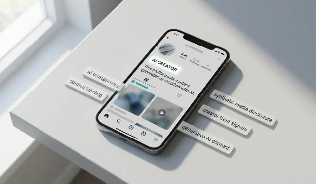 optional AI creator label