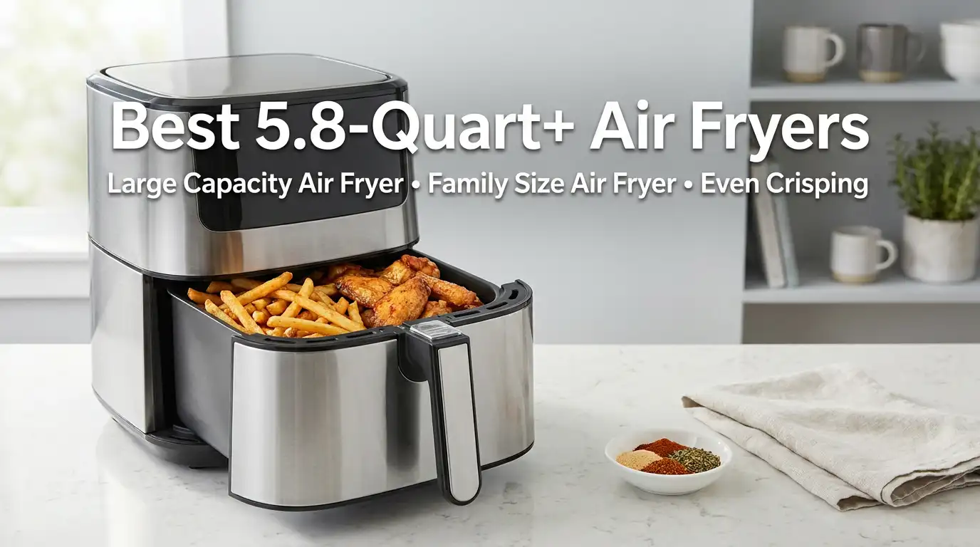 Best 5.8-Quart+ Air Fryers for Large Families