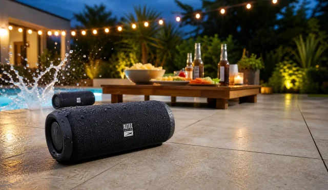 Weatherproof Outdoor Bluetooth Speakers for Parties (IP67, Big Bass & Long Battery Life)