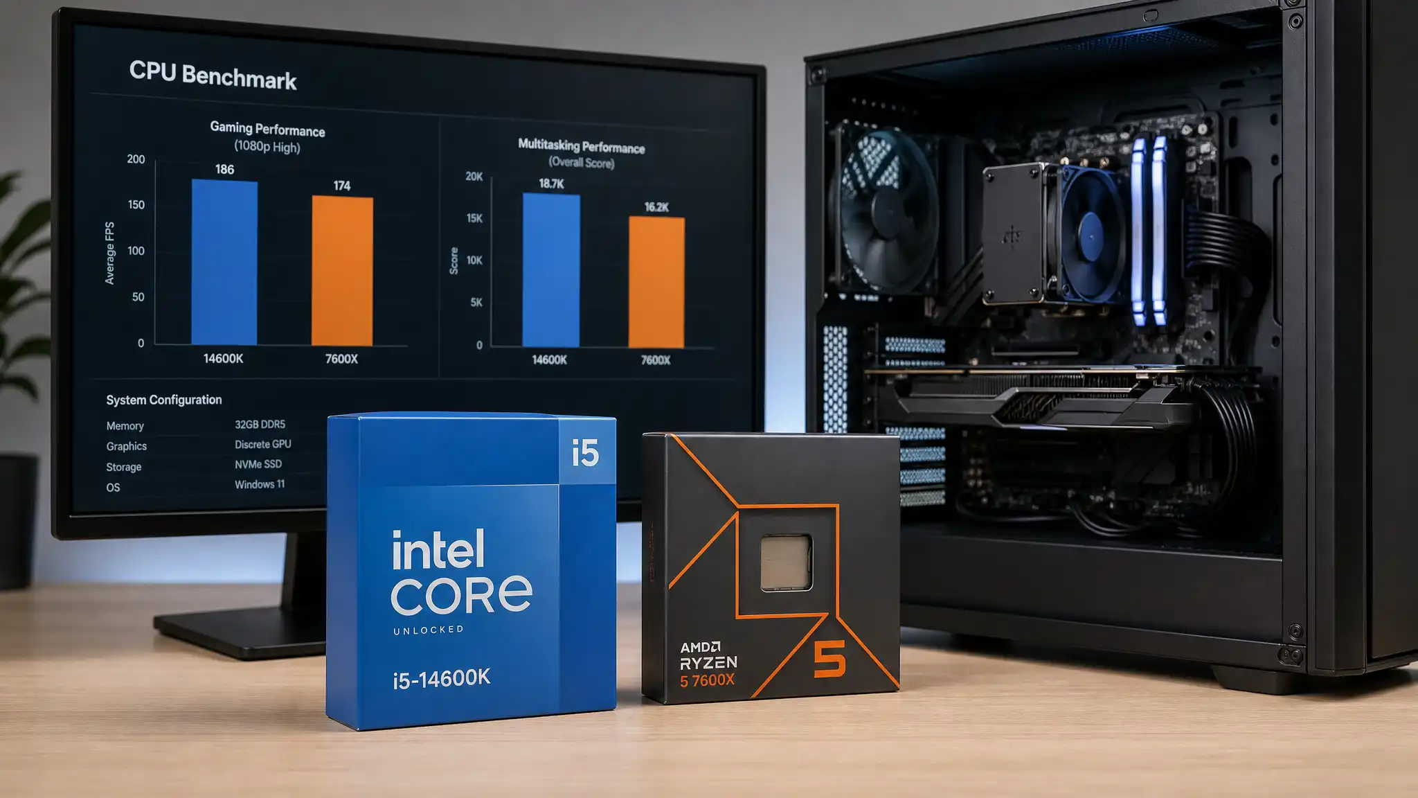 Intel i5-14600K vs Ryzen 5 7600X: Best Mid-Range CPU