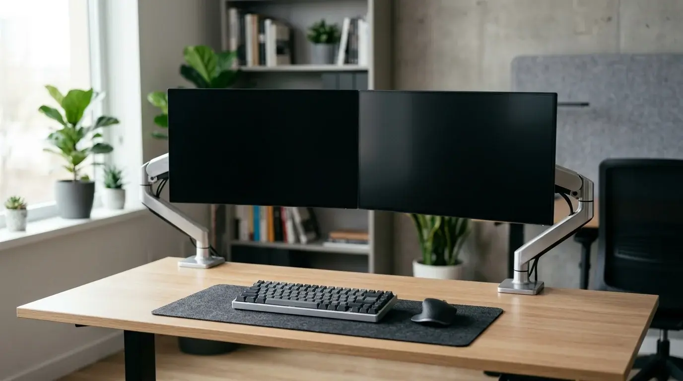 Best Dual Monitor Arms for a Clean Desk Setup