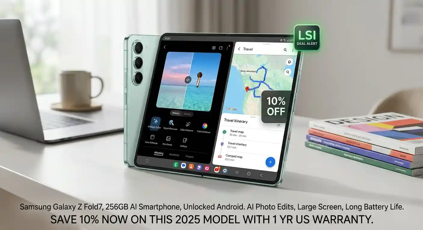 Save 10% on the Samsung Galaxy Z Fold7: The Ultimate AI-Powered Foldable Phone Deal