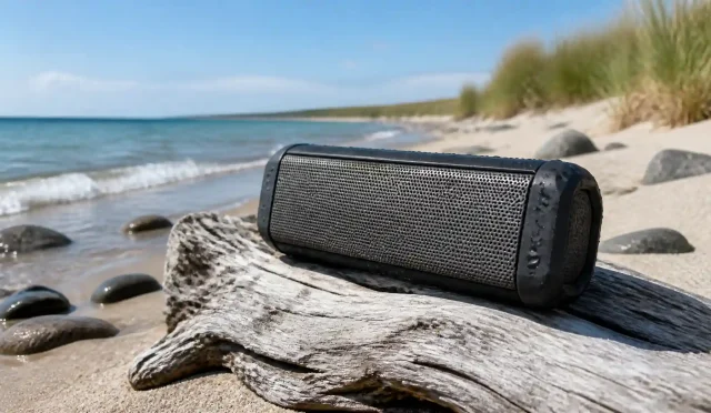 waterproof speakers for Lake Michigan shoreline trips