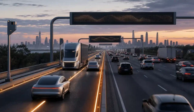 autonomous only lanes on US highways