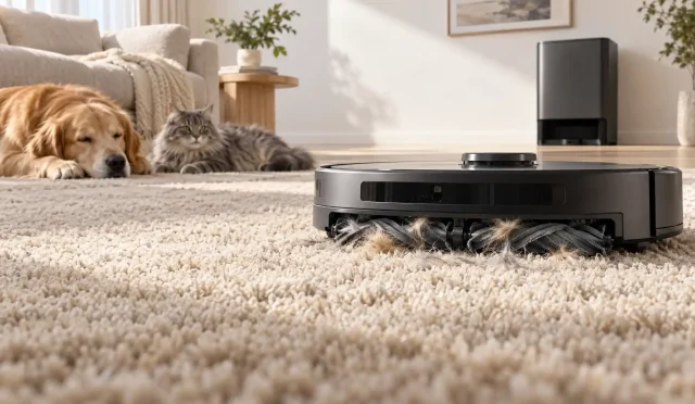 Best robot vacuums for thick carpets and heavy pet hair
