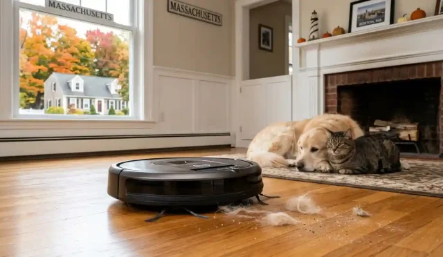 best robot vacuum for pet hair and dust in Massachusetts